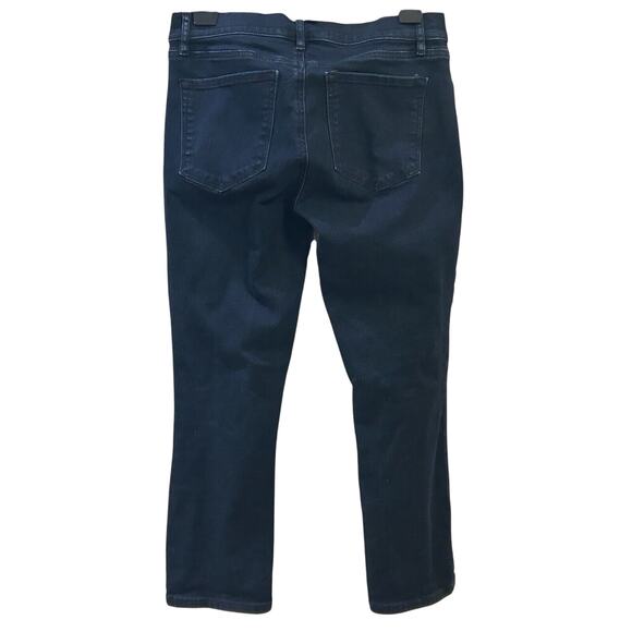 Loft Modern Kick Crop Women's size 2 Dark Wash Denim Jeans - Picture 2 of 4